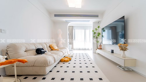 淺試一下奶油風(fēng)，85m²小戶型這樣真的很溫柔|長沙全屋整裝