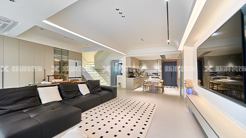 19w搞定125㎡現(xiàn)代奶油復(fù)式，顏值+實(shí)用+省錢|長沙全屋整裝